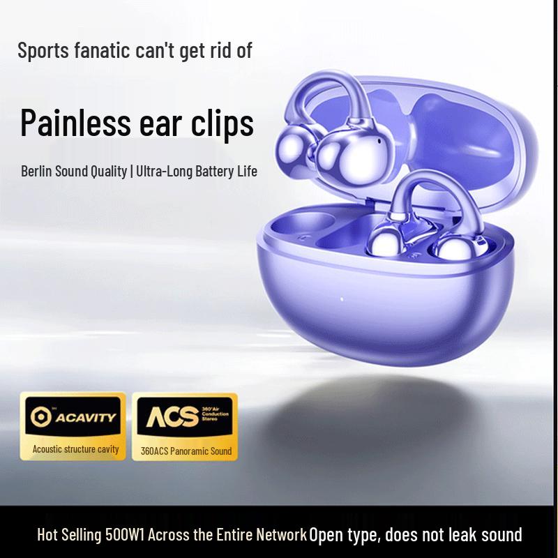 Zhunhang 2026 Berlin Sound Wireless Ear Clip Bluetooth Headphones
