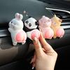 1Pic Car Dashboard Ornament Cartoon Cute Animal Elastic Ass Car Interior Decoration Decompression Toy Office Desktop Decor Gift