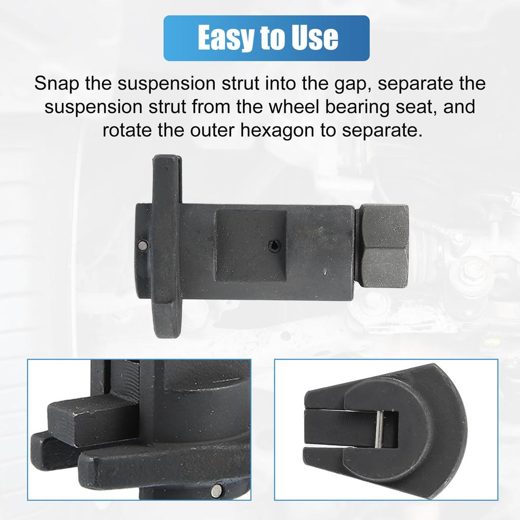 uxcell Suspension Strut Spreader Tool Car Strut Shock Absorber Dismantle Spreader Remover Universal Black