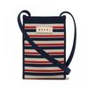 Marni Sbmp0152a1 P6485 Zo728 Полосатая мини-сумка кроссбоди