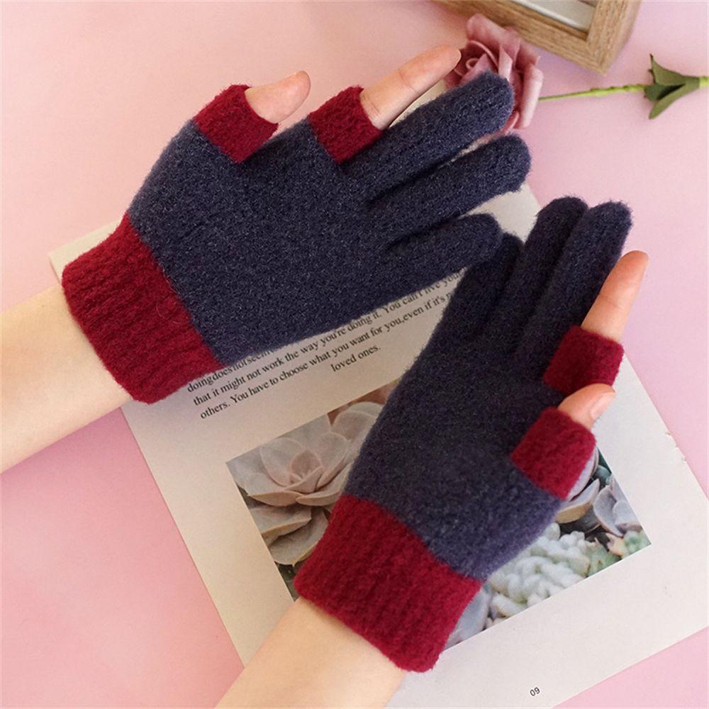 Fashion Men Women Elastic Touch Screen Gloves Thick Warm Mittens Arm Warmers Plus Velvet