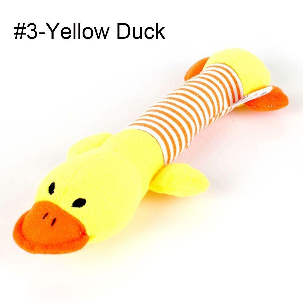 Cute Puppy Squeaky Plush Dog Toys Pig Elephant Duck Chew Squeaker
