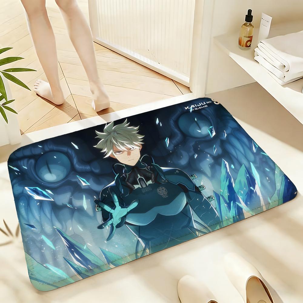 Soft Absorbent Non-Slip Rug Anime Kaiju No. 8 Floor Mat Home Decor Doormat Bedroom Floor Mat Shower Carpet