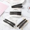 2Pcs Bling Crystal Hairpins Black Hair Clips Headwear for Women Girls Rhinestone Pins Clip Barrette Styling Tools Accessories