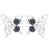 New European and American Dark Hollow Butterfly Rose Earrings with Cold Style Gothic Earrings
