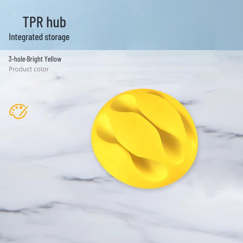 Multi-Hole Self-Adhesive Cable Organizer and Power Cord Holder