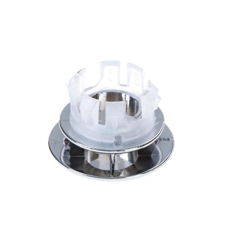 2 шт. круглая крышка перелива аккуратная отделка хромированная раковина для ванной комнаты запасная замена