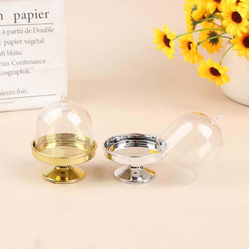 4 шт. прозрачный держатель для конфет, десертов, подставка для кексов, поднос для свадебных подарочных коробок