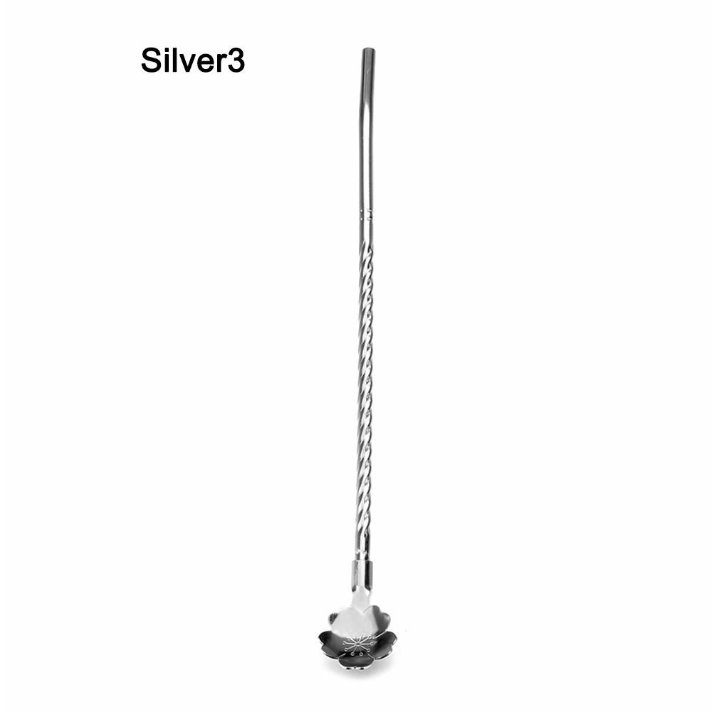 Вечеринка Нержавеющая сталь Многоразовая ложка для чая Нержавеющие кофейные ложки Соломинка для питья Соломинки Ложка