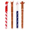 Christmas Erasable Gel Pen Set 0.4mm Festive Holiday Pens with Eraser Tips School Office Supplies for Students