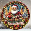 Рождественская декоративная табличка, комнатные подвесные украшения, настенное искусство, 2D плоские деревянные изделия с рисунком Санта-Клауса, рождественские подарки для друзей и семьи