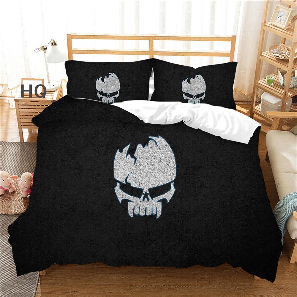 Пододеяльник с черепом, постельное белье для взрослых, постельное белье, молодежное покрывало, наволочка