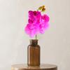 Искусственные орхидеи-бабочки со стеблем, реалистичные, 5 головок, искусственный цветок фаленопсиса для дома