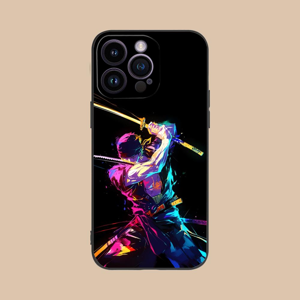 Anime Zoro Mobile Phone Case for iPhone 17 16 15 14 13 12 11 X XR XS 8 7 Pro Max Plus Mini Colour Protective Luxury Pretty
