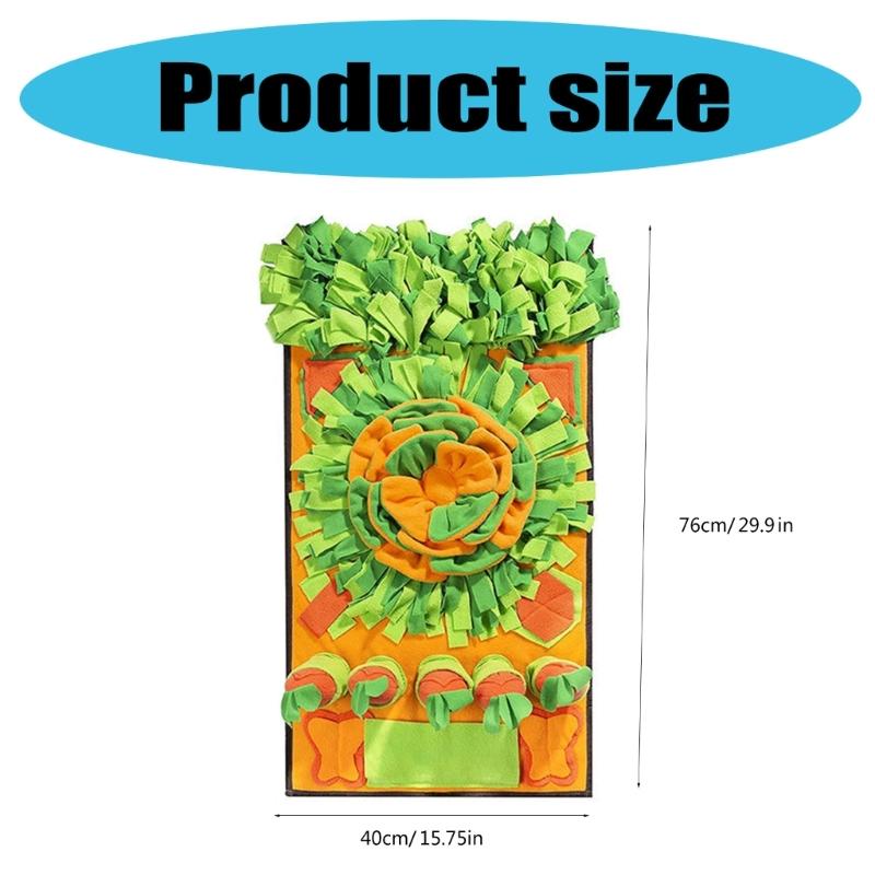 Dog Feeding Pad Snuffle Toy For Dog Interactive Puzzle Enrichment Toy for Training Soft Nosework Mat