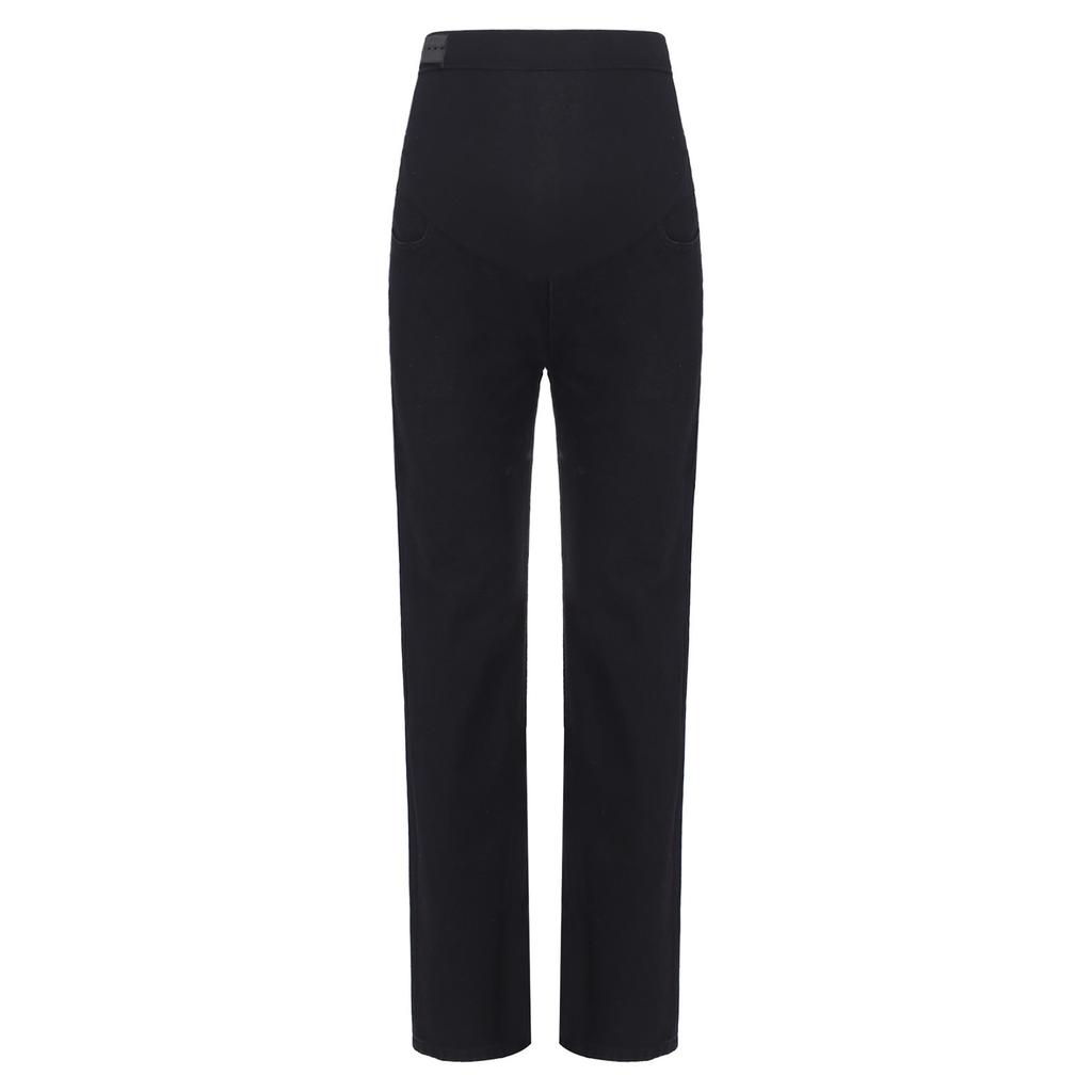 Pregnancy Essential Wide-Leg Jeans M-3XL: Stretch Denim with Adjustable Waistband & Pockets, Casual Maternity Wear