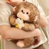 Fluffy Banana Monkey Plush Toy PP Cotton Banana Monkey Doll Monkey Stuffed Doll  Easter Gifts