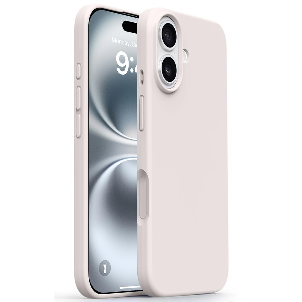 Чехол для iPhone 17 с мягкой подкладкой из микрофибры, жидкий силикон+ПК, чехол для телефона