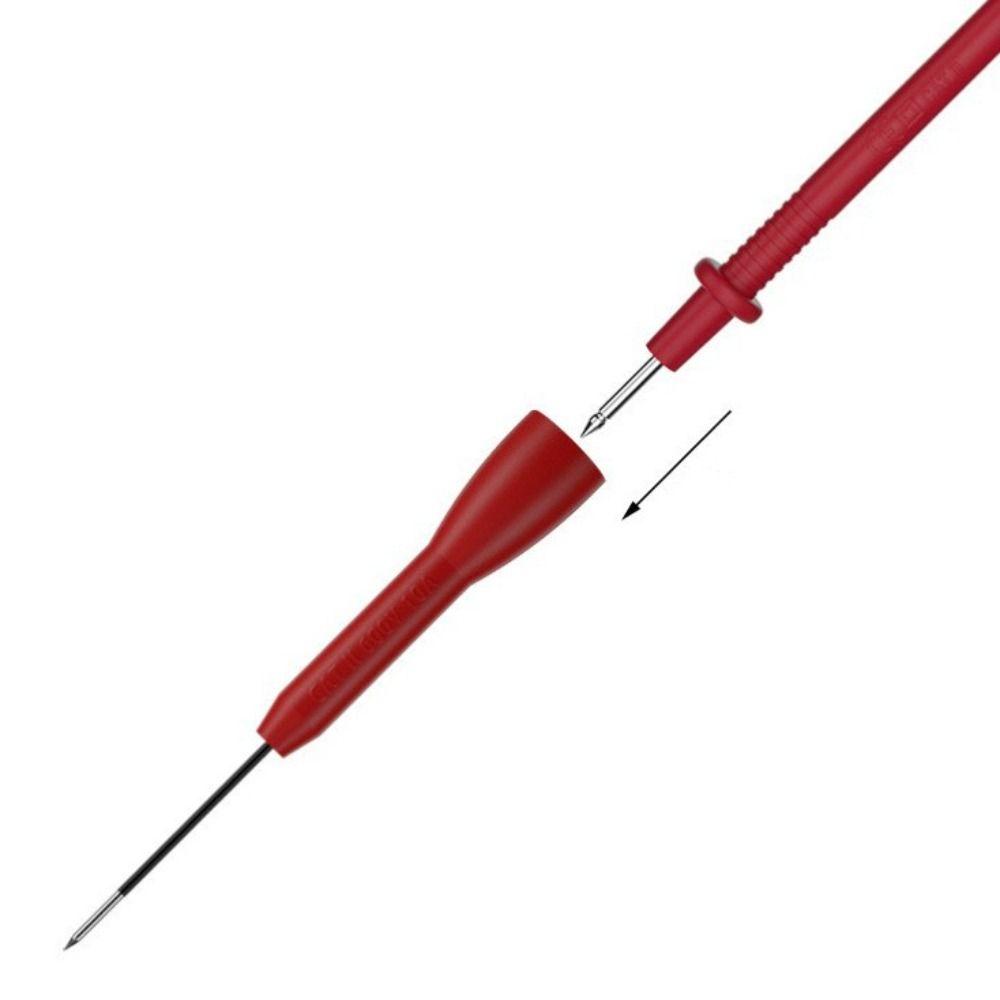 2pcs 600V 10A Rating Multimeter Probes 0.7mm/2mm Diameter Test Tips Electronic Repair