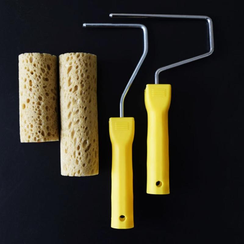 Практичная губка-ролик из морских водорослей 4/6 дюйма с художественным узором для декора дома Диаметр 4,8 см/1,89'' Инструменты для рисования