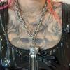 Готическая Punk-стиль Заклепка Шип-образный Шарик Подвеска Ожерелье для Мужчин Женщин Хип-хоп Рок Y2k Эстетика Ювелирные Изделия Аксессуары Подарки