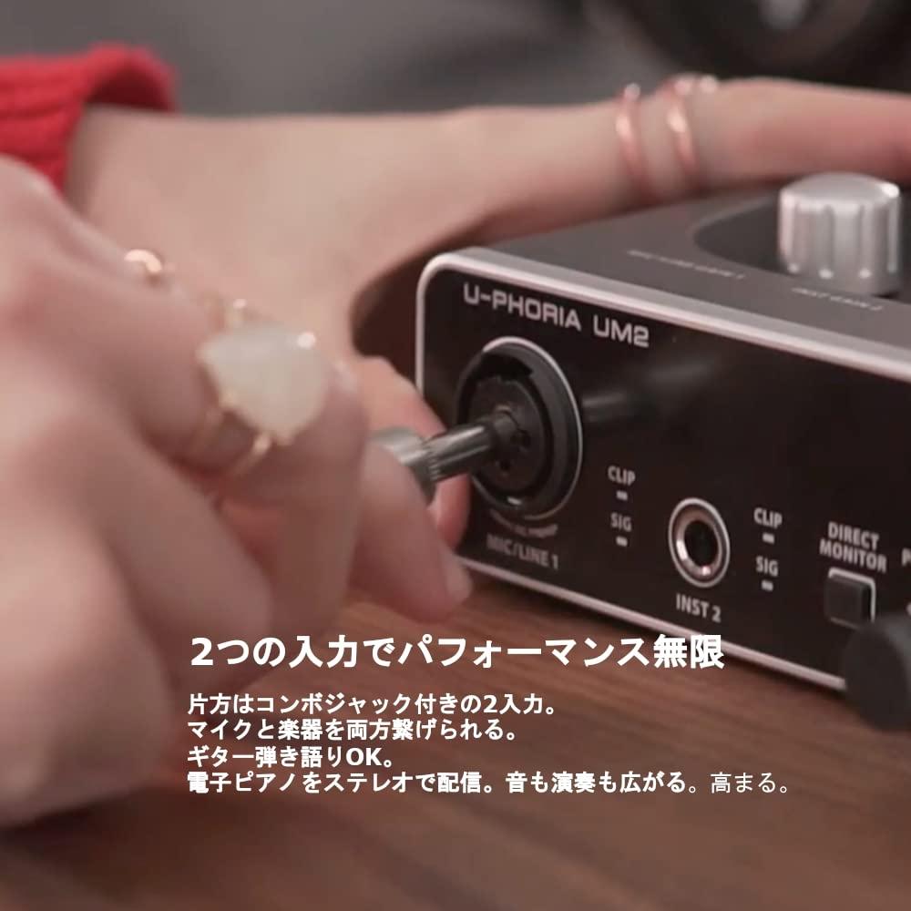 Behringer 2 Input 2 Output USB Audio Interface Black 1-Channel UM2 U-PHORIA