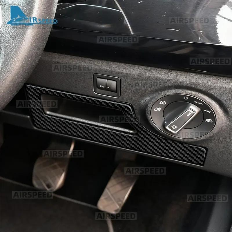 LHD RHD Real Soft Carbon Fiber Sticker Car Fuse Box Interior Trim For Seat Ibiza 6F 2018 2024 2025