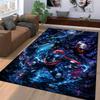 "Dark-Themed Cartoon Characters Carpet with Fantasy Elements Design" Suitable for use as an anti-slip for living room bedroom sofas