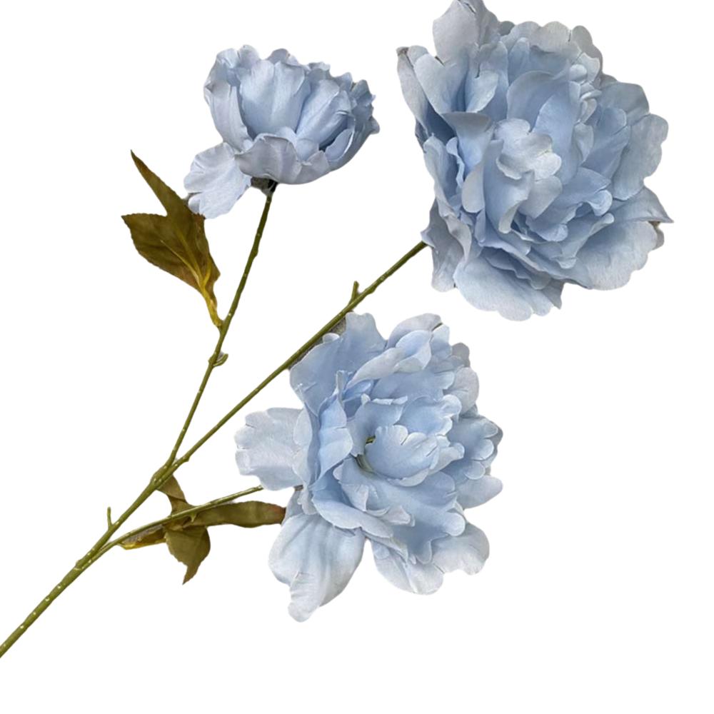 Многоцветный Пион Искусственный Цветок 3 Головки Листья Реалистичные Цветы Шелковые Лепестки Цветочная Композиция Искусственный Цветок Пион