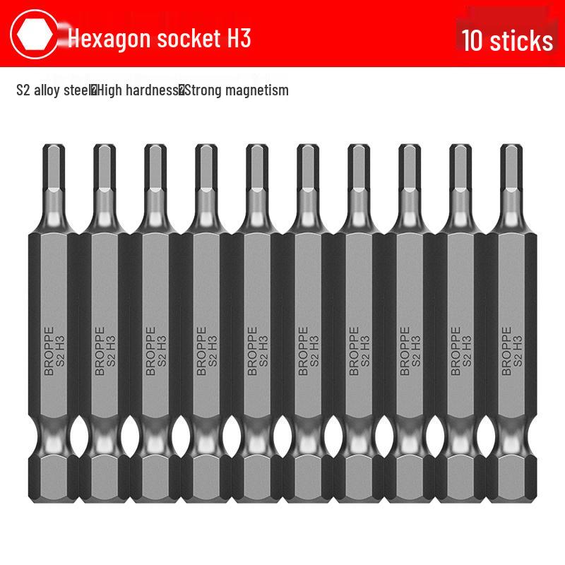 S2 Steel Magnetic Phillips & Slotted Screwdriver Bits Set for Electric Hand Drills and Pneumatic Tools