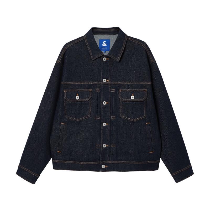 JACK&JONES Men's Autumn Loose Fit Denim Jacket