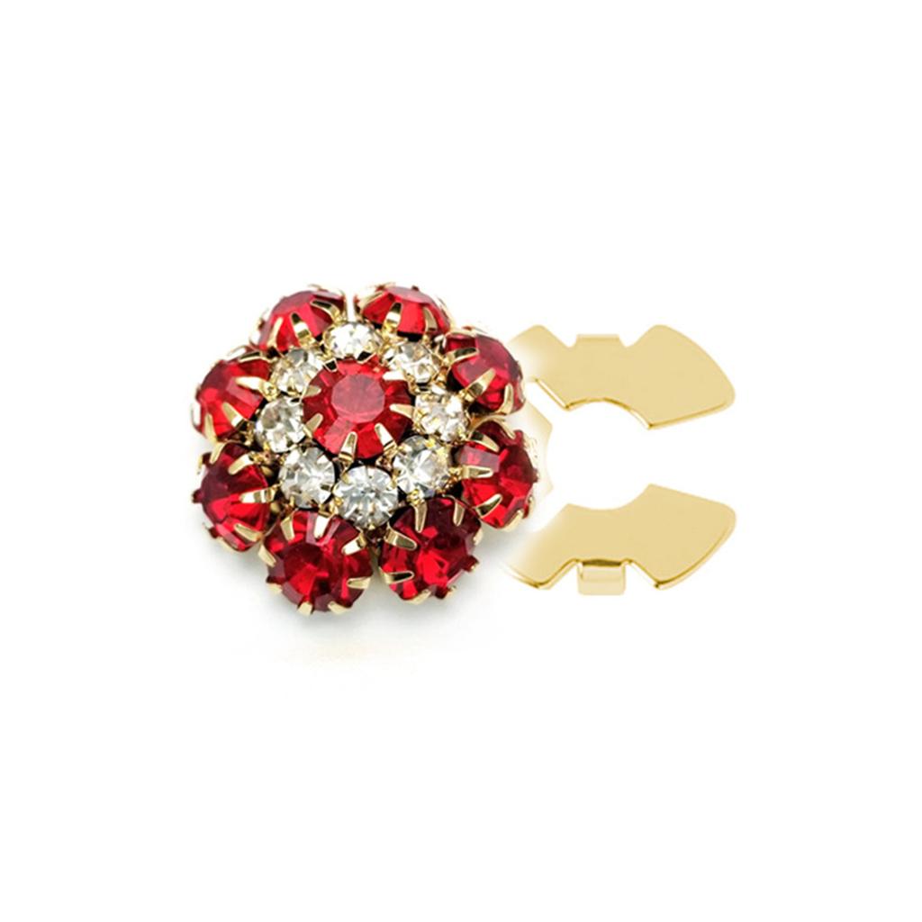 Rhinestone Button Cover Decorative Button Embellishment Button Flower Button Cover for Jewelry Craft Decoration