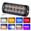 18W 12V-24V 12 LED Flashing Warning Lamp Truck Emergency Light Police Lights