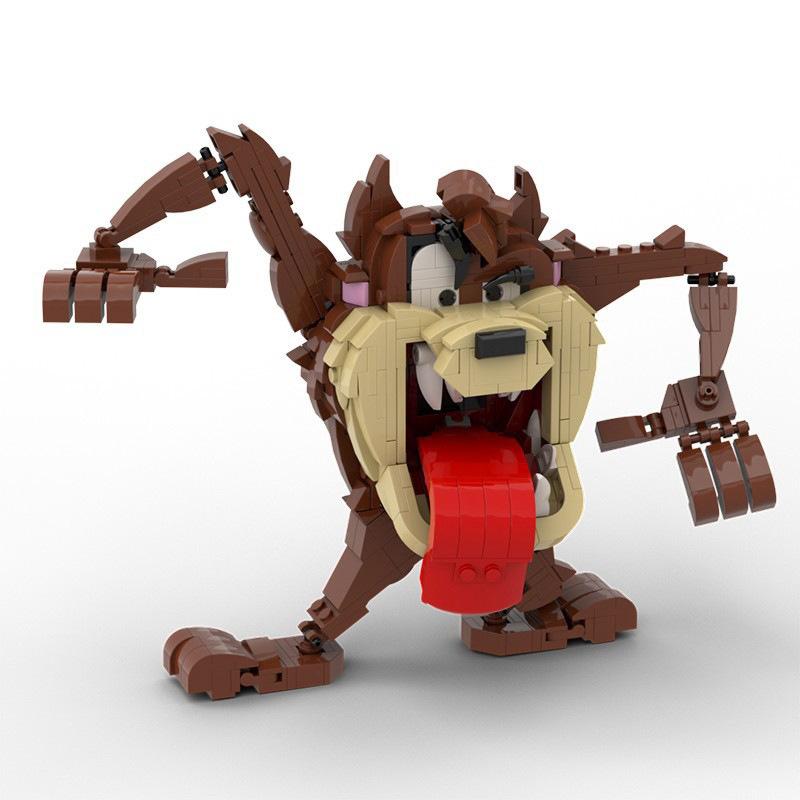 Building Blocks MOC Big Mouth Monster Anime Cartoon Game Character Puzzle Model Gift