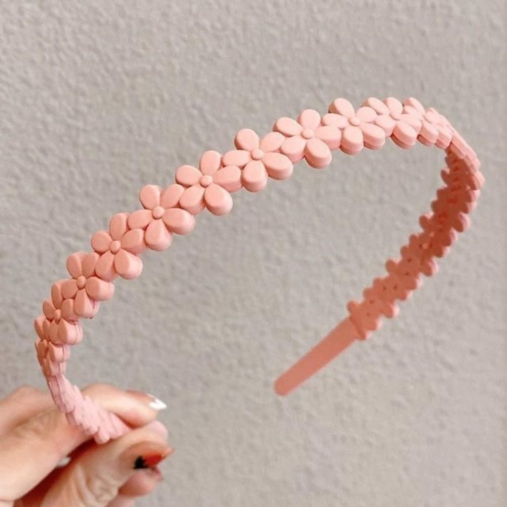 Sweet Flower Headband Simple Headwear Elegant Hair Hoop for Women