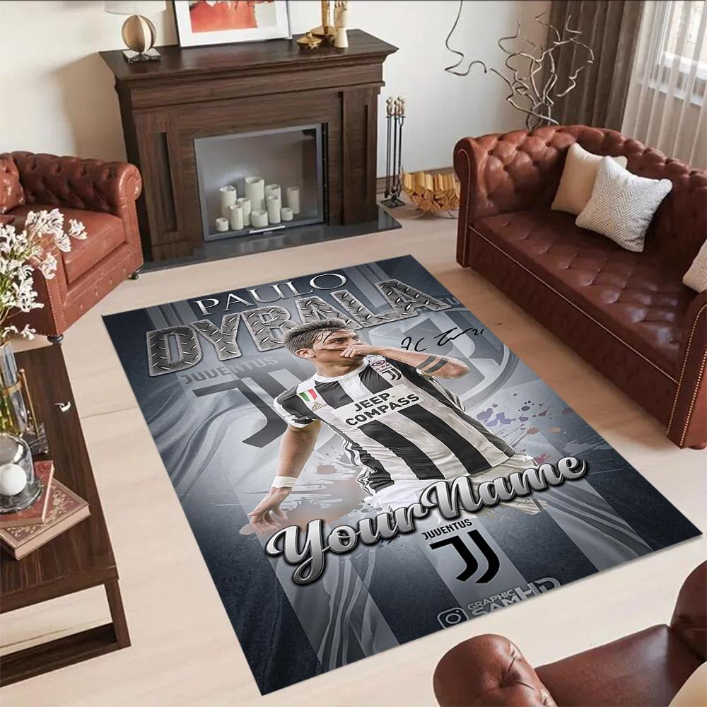 Juventus Customize Your Name Area Rug Suitable for Dormitory Entryway Balcony Study room Antislip Carpet Decorate Offices