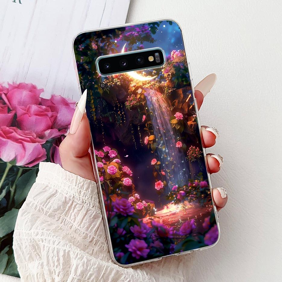 Для Samsung Galaxy S10 S10e S10+ Чехол Роскошный Чехол с Рисунком Сердечка Мягкий Тонкий Чехол для Телефона Для Samsung S10 Plus S 10 S10e Fundas