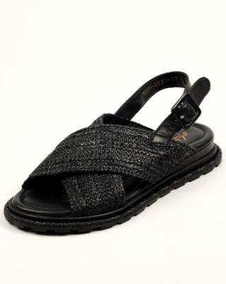 Босоножки женские 5004512 36 черные кожа