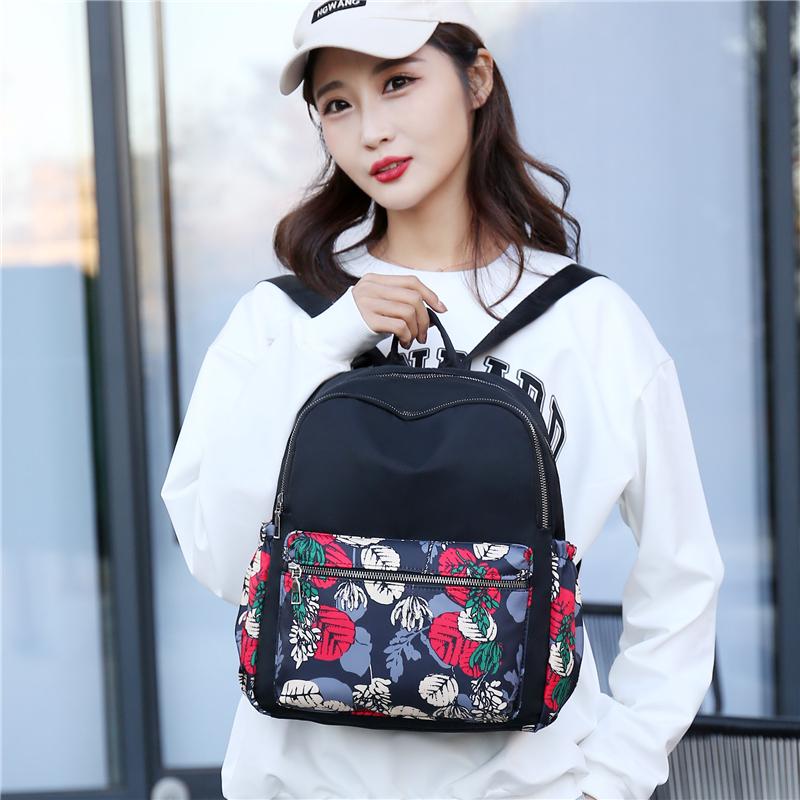 Рюкзак женская сумка новый многослойный рюкзак большой емкости для путешествий на открытом воздухе нейлоновый повседневный женский рюкзак