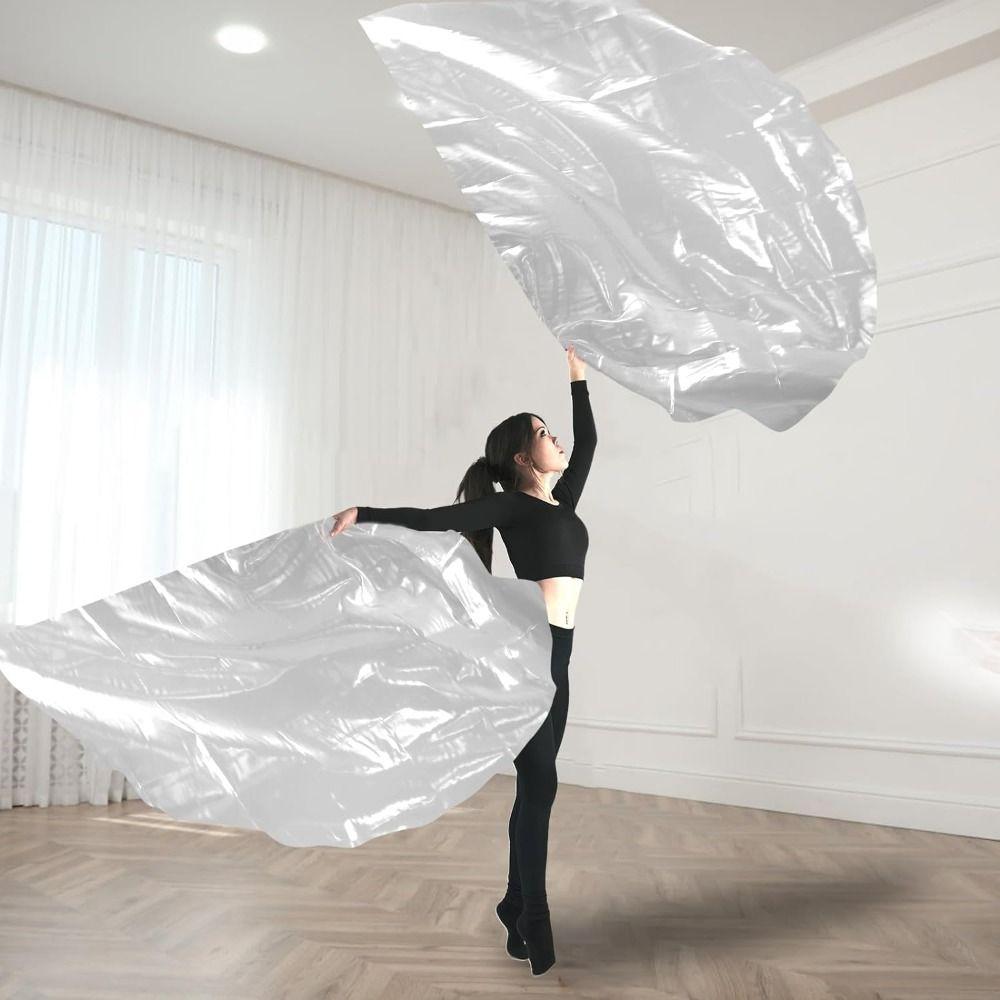 Раздвижные шесты Полукруглые флаги с телескопическими палками Реквизит для танцев Новые красочные шарфы Флаг