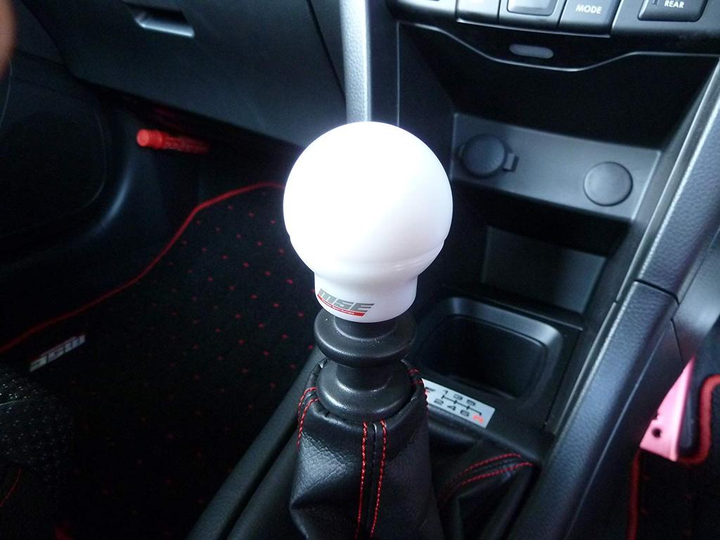 MONSTER SPORT Monster Shift Knob C Type M12 x P1.25 Spherical White Diameter =