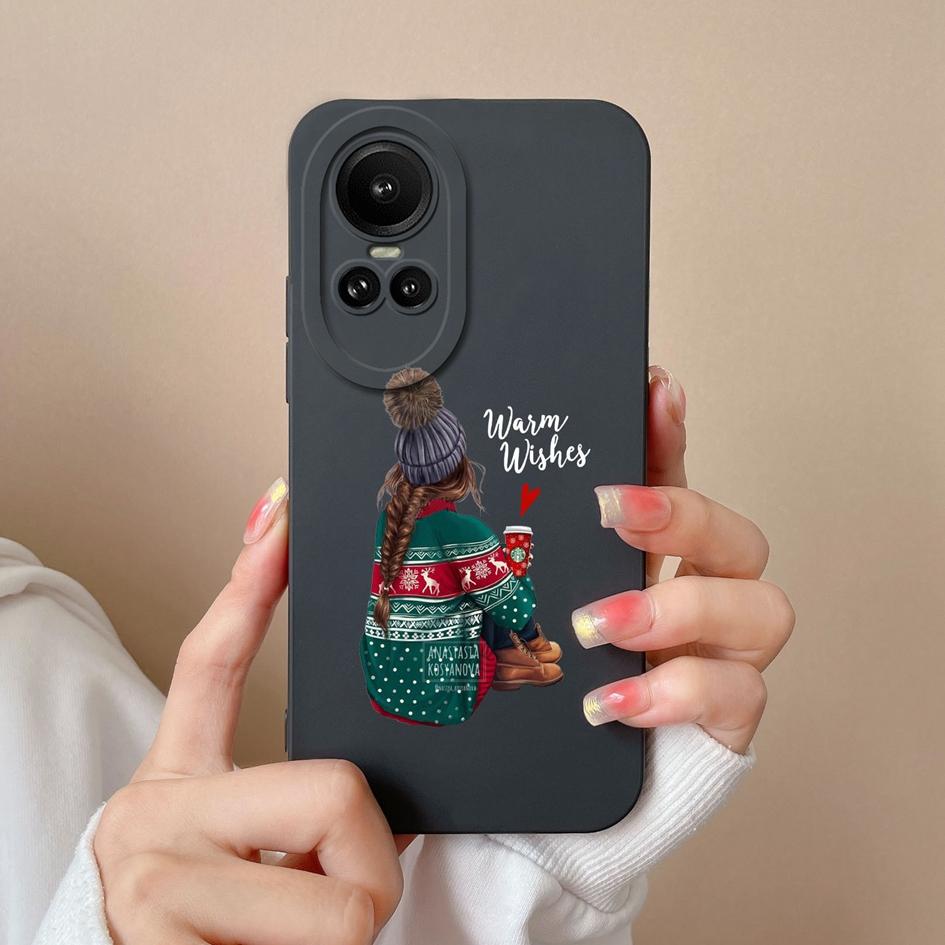 Чехол для Oppo Reno 4 5 6 7 8 Lite 8T 10 Pro 5G задняя крышка модный жидкий мягкий силиконовый матовый противоударный защитный чехол для камеры для мальчиков и девочек, бампер для Oppo