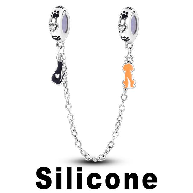 925 Серебряная бусина в виде совы, подходящая для браслета, медовая пчела, подвеска-подвеска со звездой для мальчиков и девочек, подвески-клипсы