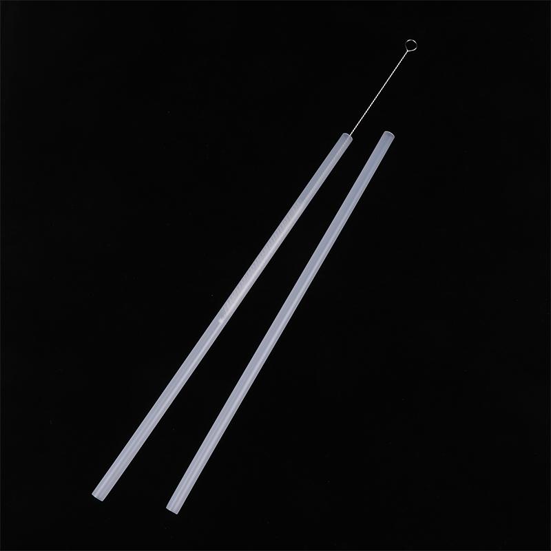 6 шт. Пластиковые прозрачные соломинки многоразовые соломинки с чистящей щеткой 31 см питьевые соломинки для бутылок с водой дорожные стаканы аксессуары