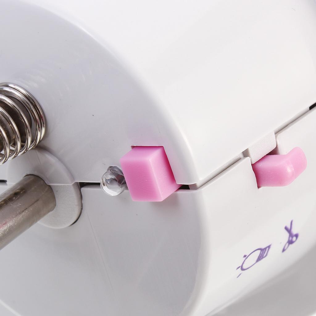 Электрическая швейная машина Мини-швейная машина Портативная с удлиненным столом Ножная педаль Двухскоростная двойная нить DIY Инструмент для начинающих домашних путешествий