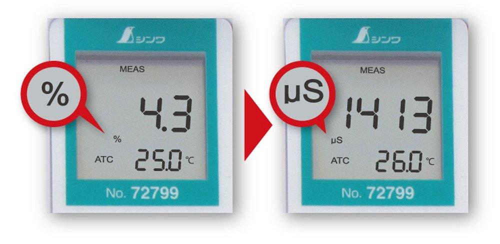 Цифровой измеритель солености Shinwa Sokutei 72799