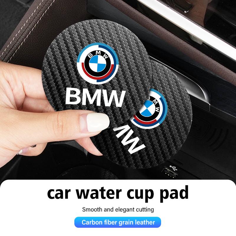 For BMW 2 pcs Car Water Coaster Cup Bottle Holder Anti-slip Pad Mat F40 F30 F34 F48 F39 G42 G05 G06 G07 G20 G30 G32 G22 G23