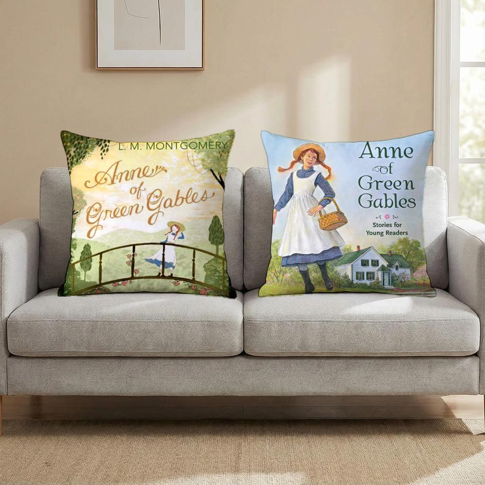 Чехол для подушки с изображением Энн из «Зеленых холмов» — многофункциональный, для дома и автомобиля, двусторонний, мягкий и прочный, подходит для повседневного использования.