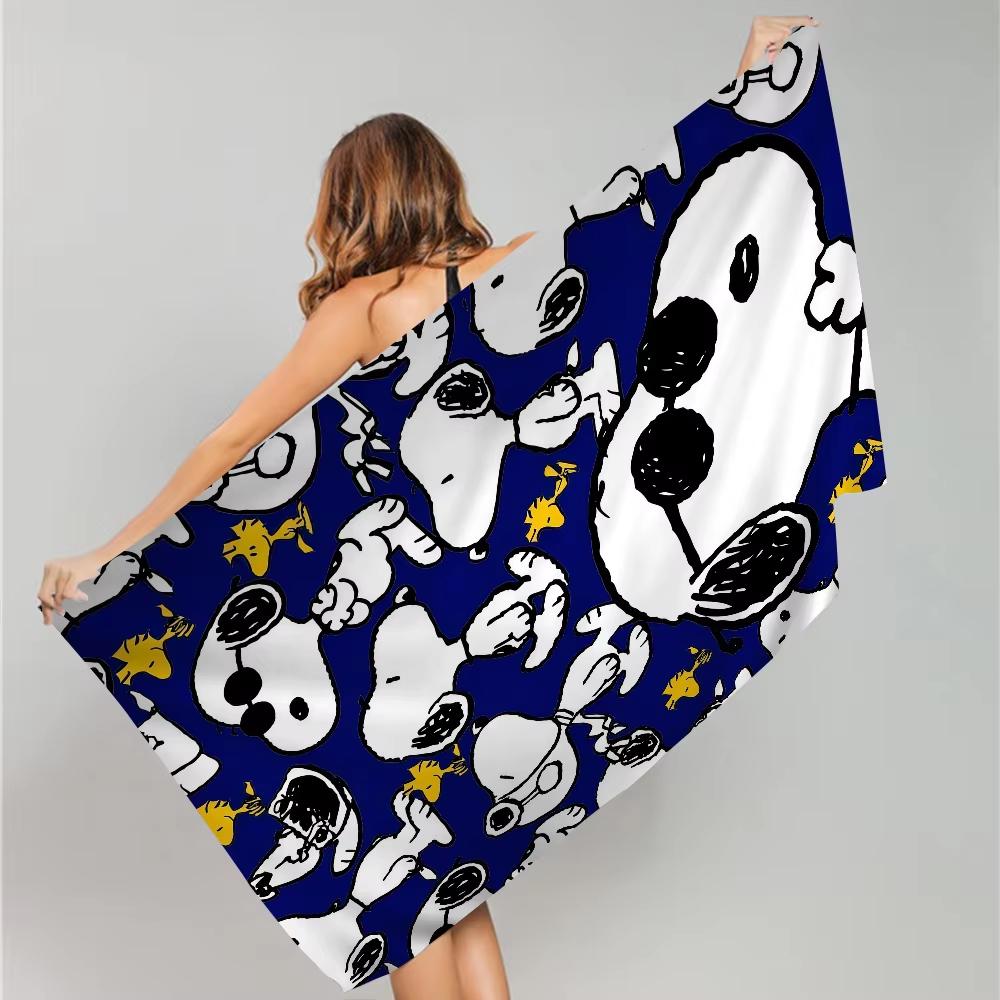 Cartoon S-SnoopyS Big Microfiber Beach Towels Quick Dry Towel Sand Beach Towels Pool Towel for Travel Swim Pool Yoga Towels
