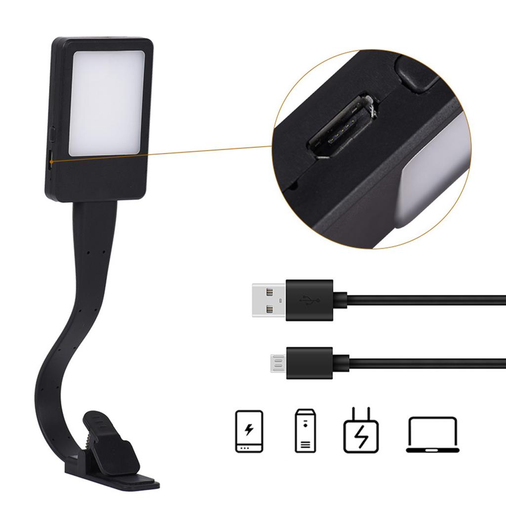 USB перезаряжаемая клипса для чтения книг 3 цвета лампа для чтения Регулируемая яркость лампа для чтения для детей помощь во сне освещение для Kindle